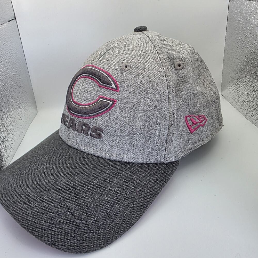 Chicago Bears Breast Cancer Cap Rare Gray Cap Fitted New Era NFL GSH